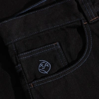 Polar Skate Co. Big Boy Pants (Black / Blue Stitching)