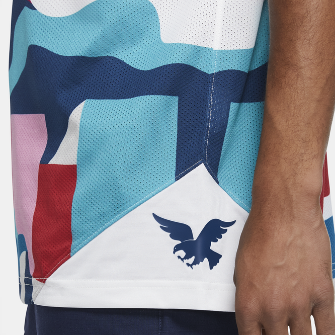 Nike SB Team USA Skate Jersey (White/Brave Blue)