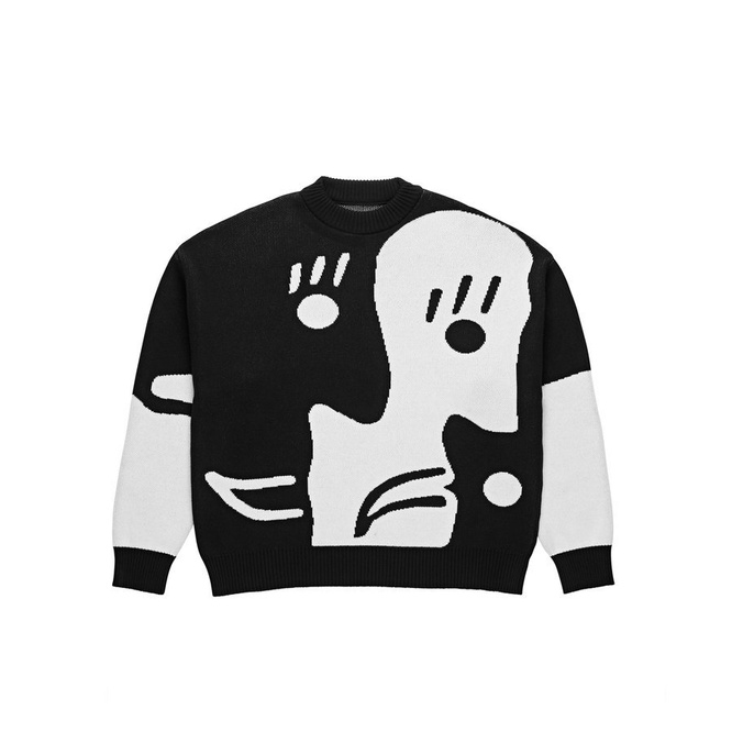 Sweter Polar Skate Co. Art Knit Sweater (Alv Black)