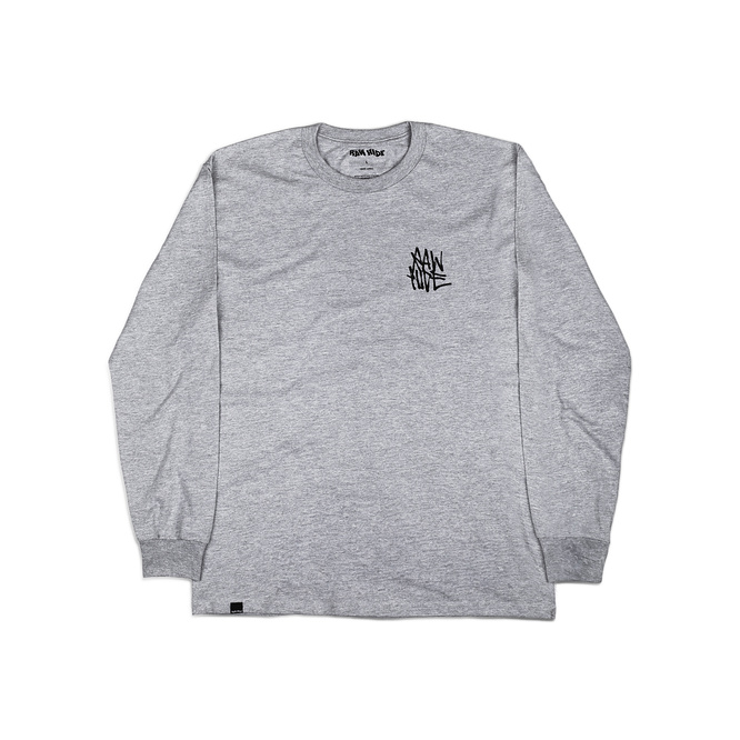 Raw Hide Bassface by Hades Longsleeve (Grey)