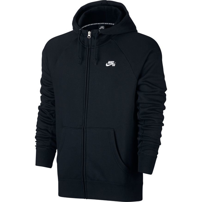 BLUZA NIKE SB SB Icon Full Zip Black / White