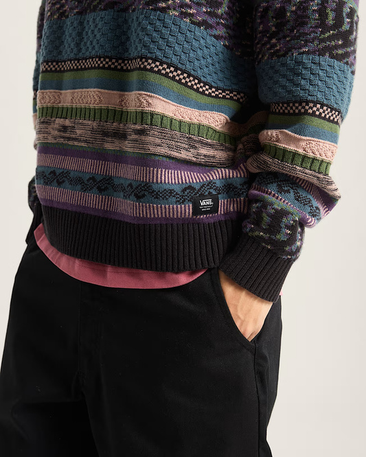 Vans Boyer Crew Sweater (Black / Stargazer)