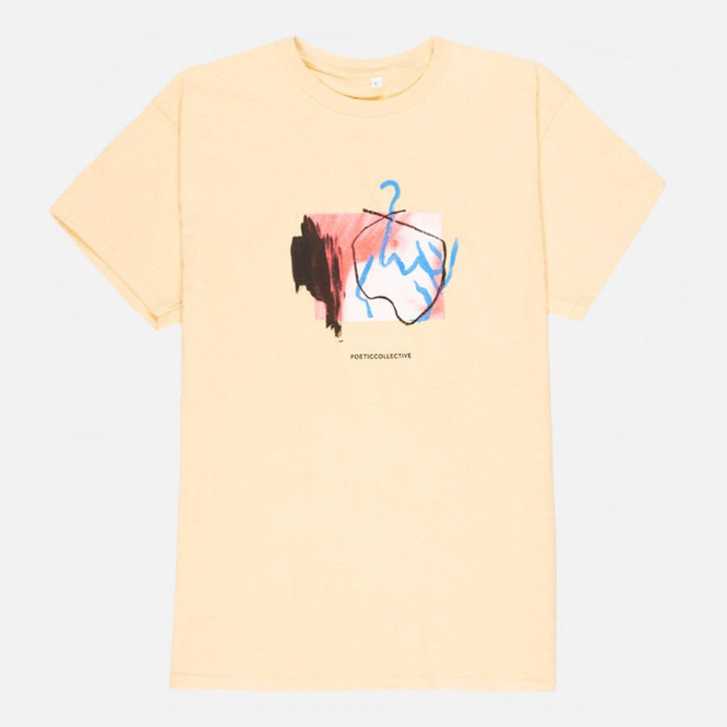 Poetic Collective Half and Half T-Shirt (Yellow)