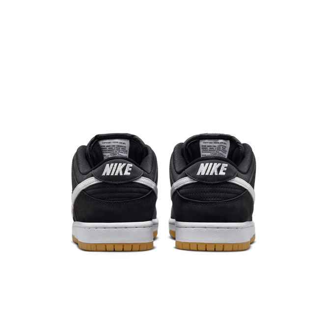 Nike SB Dunk Low Pro ISO (Black / White / Gum Light Brown)