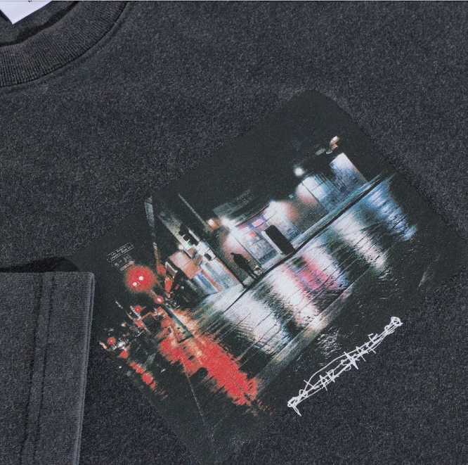 Polar Skate Co. 5th ST/LA Tee (Silver Black)