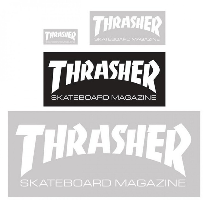 Naklejka Thrasher Skate Mag MEDIUM (Black)