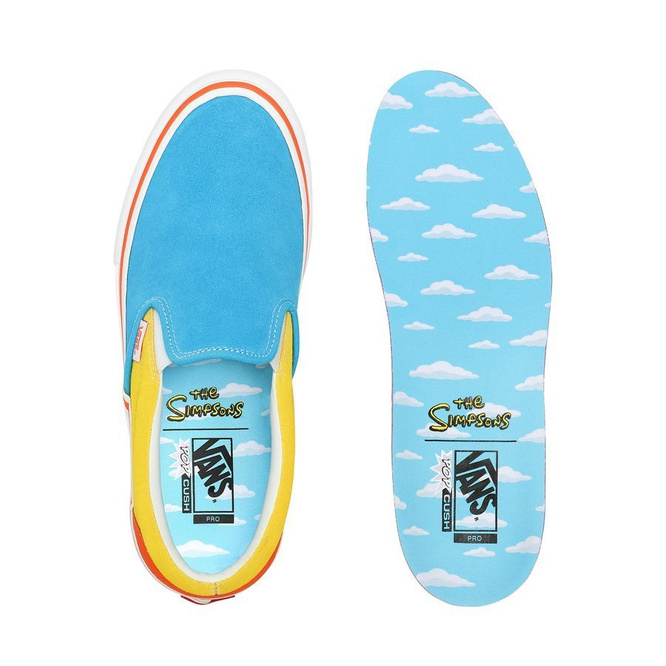 Vans x The Simpsons Slip-On Pro (Blue / Yellow / Red)