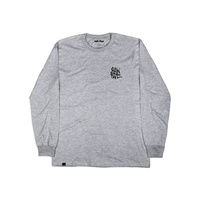 Raw Hide Bassface by Hades Longsleeve (Grey)