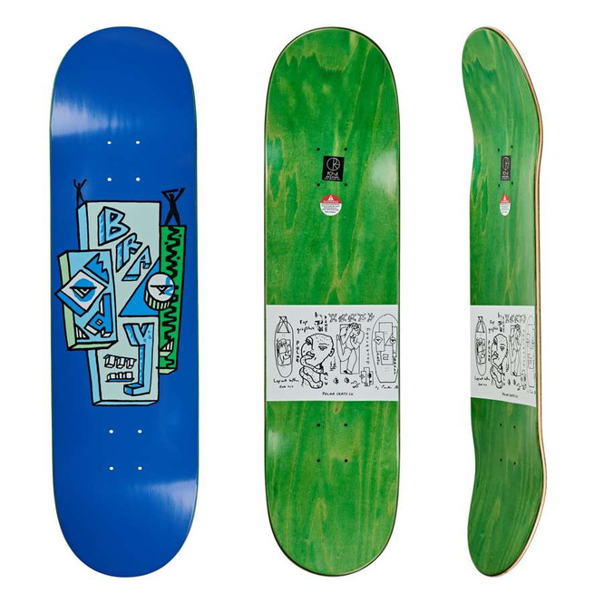 Deska Polar Skate Co. Dane Brady Skyscaper (Blue) 8,5"