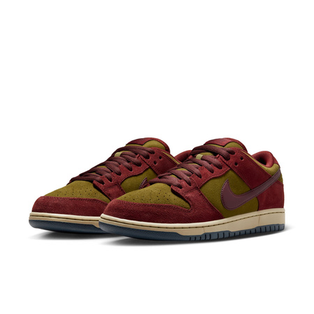 Nike SB Dunk Low Pro (Dark Team Red / Burgundy Crush / Olive Flak)
