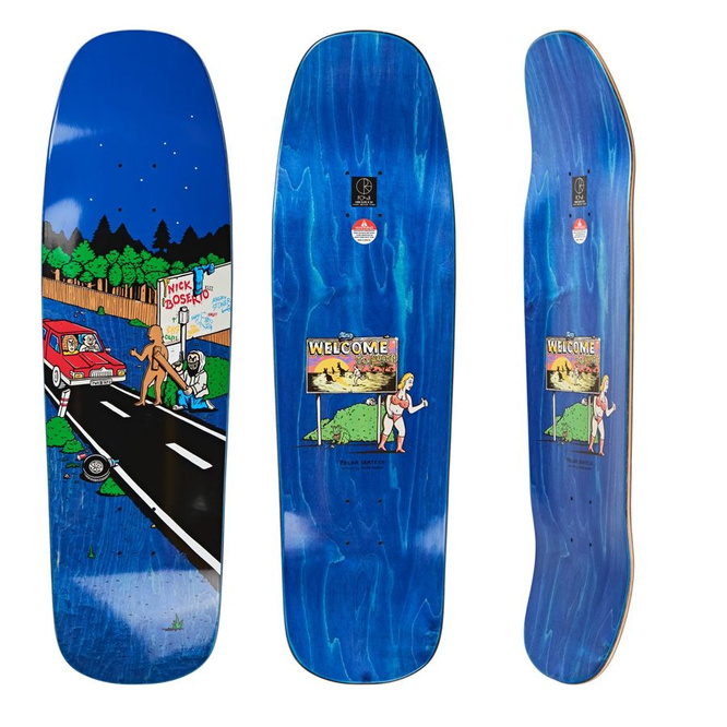 DECK POLAR SKATE CO. NICK BOSERIO WELCOME TO PERTH 1992 SPECIAL SHAPE