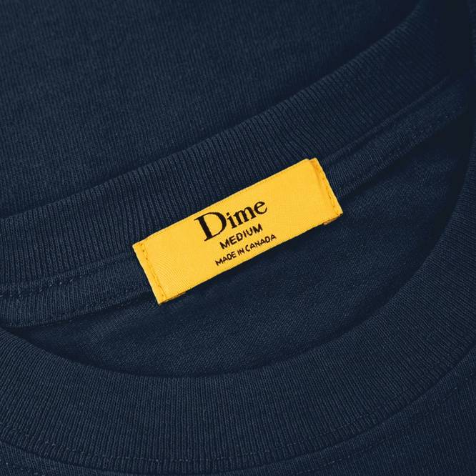 Dime Classic Small Logo T-Shirt (Navy)