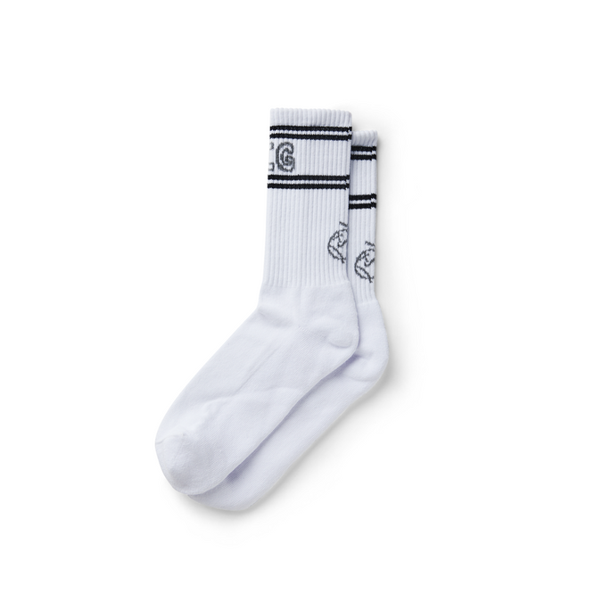 Polar Skate Co. Big Boy Socks (White / Black / Gray)