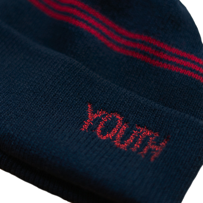 Youth Andrew Logo Beanie (Navy)