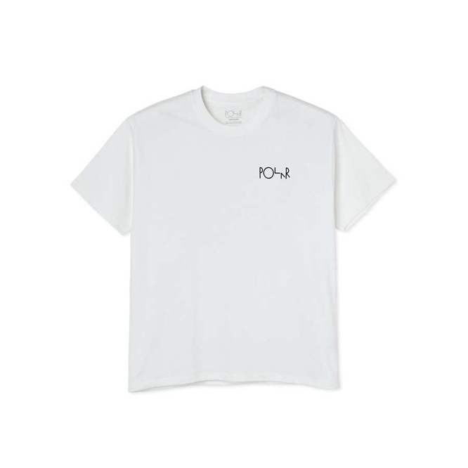 Polar Skate Co. T-Shirt Moth House Fill Logo Tee (White)