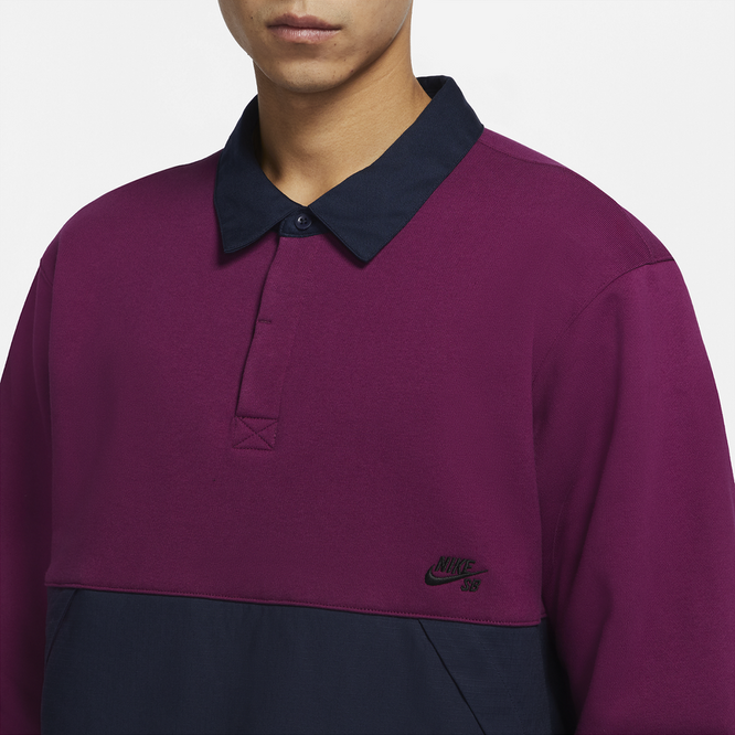 Nike SB Rugby Skate Top (Sangria / Obsidian / Black)