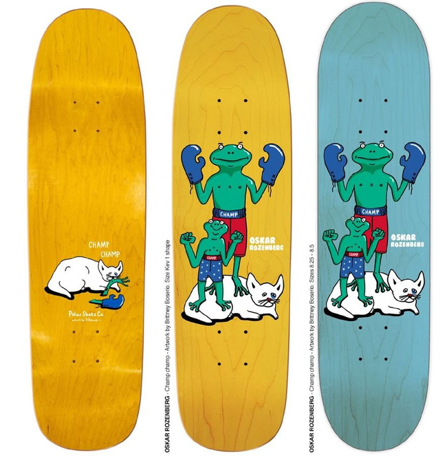 DECK POLAR SKATE CO. OSKAR ROZENBERG CHAMP CHAMP (VARIOUS STAIN)