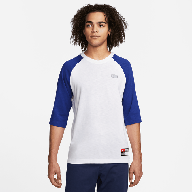 Nike SB x MLB Raglan Skate Tee LA (White / Deep Royal Blue)