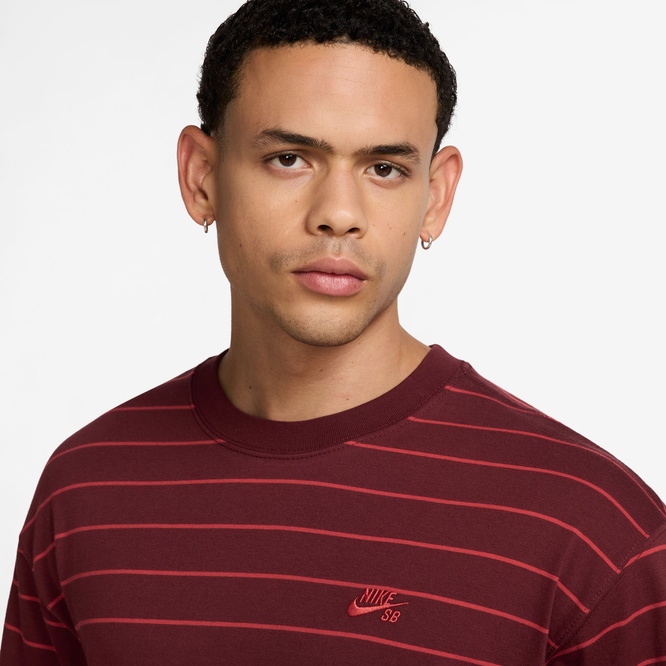 Nike SB Stripe Tee (Dark Team Red)