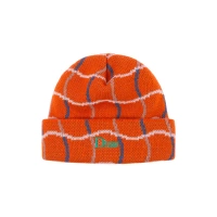 Dime Wave Checkered Beanie (Orange)