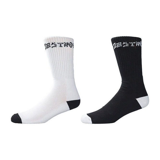 THRASHER SKATE AND DESTROY SOCKS (2 PAIRS)