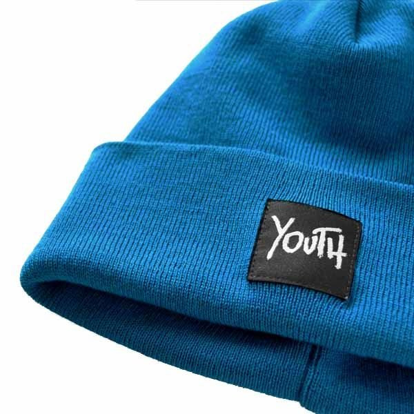 CZAPKA ZIMOWA YOUTH SKATEBOARDS OG LOGO PLAIN BEANIE (BLUE)
