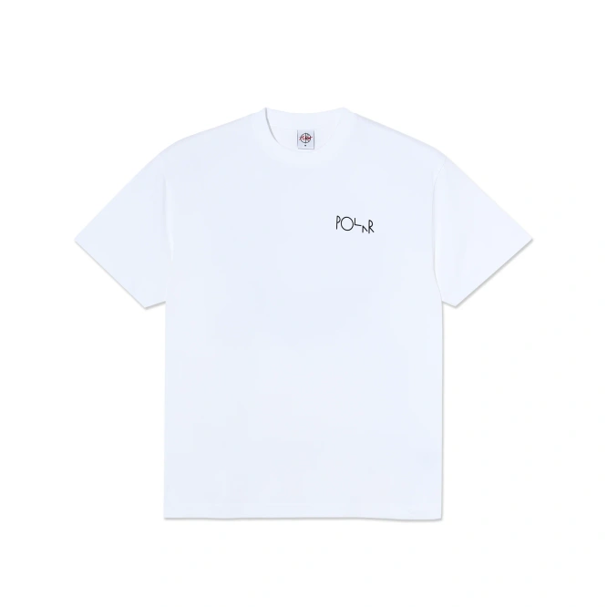 Polar Skate Co. Happy Sad Fill Logo Tee (White)
