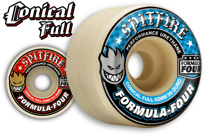 Spitfire Wheels Formula Four Conical Full 101DU 54 mm wheels