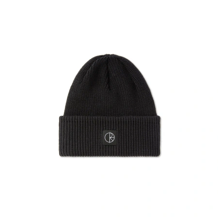 Polar Skate Co. Double Fold Merino Beanie (Black)