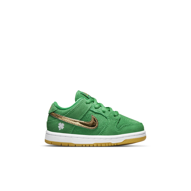Nike SB Dunk Low Pro (TD) (Lucky Green / Metallic Gold)