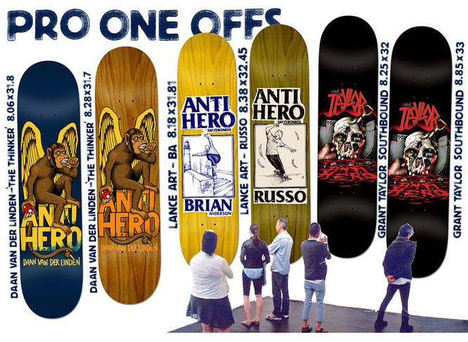 DECK ANTIHERO DAAN VAN DER LINDEN THE THINKER 8.06" X 31.8"