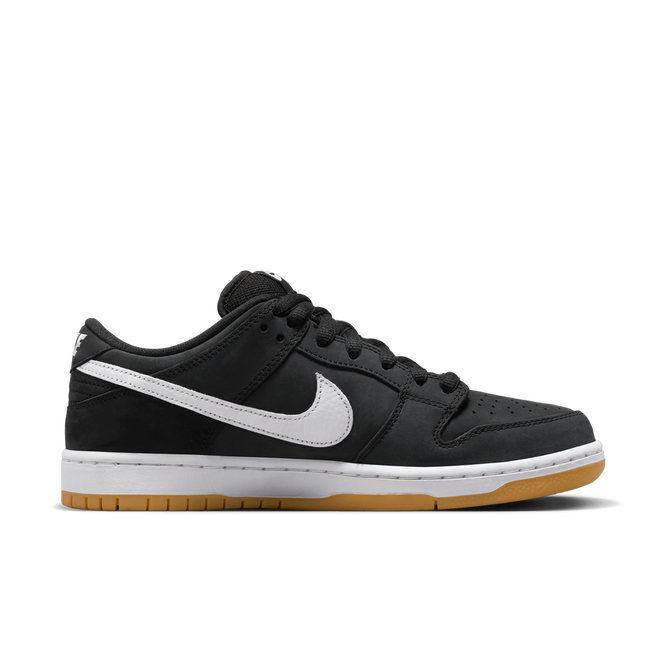 Nike SB Dunk Low Pro ISO (Black / White / Gum Light Brown)