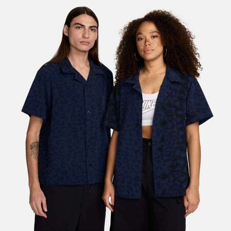 Nike SB Bowler Short-Sleeve Button Up Shirt (Midnight Navy)