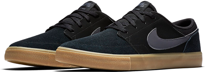 NIKE SB Portmore II Solar Black / Dark Gray shoes