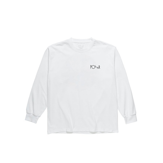 Longsleeve Polar Skate Co. Callistemon Fill Logo (White)