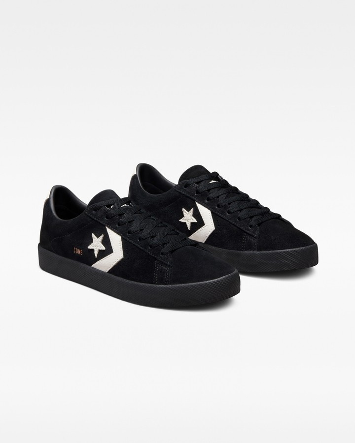 Converse CONS Pro Leather Vulcanized (Black Egret Black)