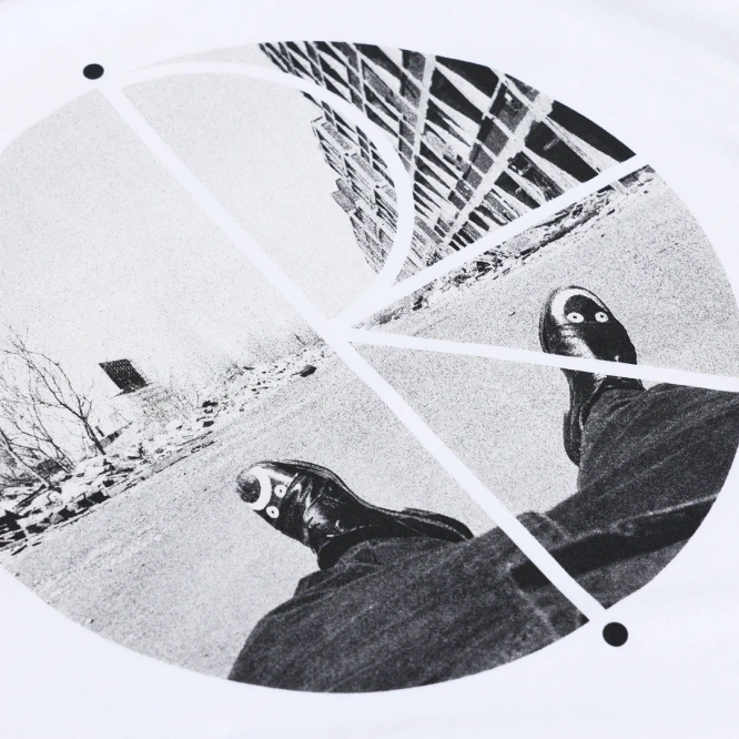 Polar Skate Co. Happy Sad Fill Logo Tee (White)