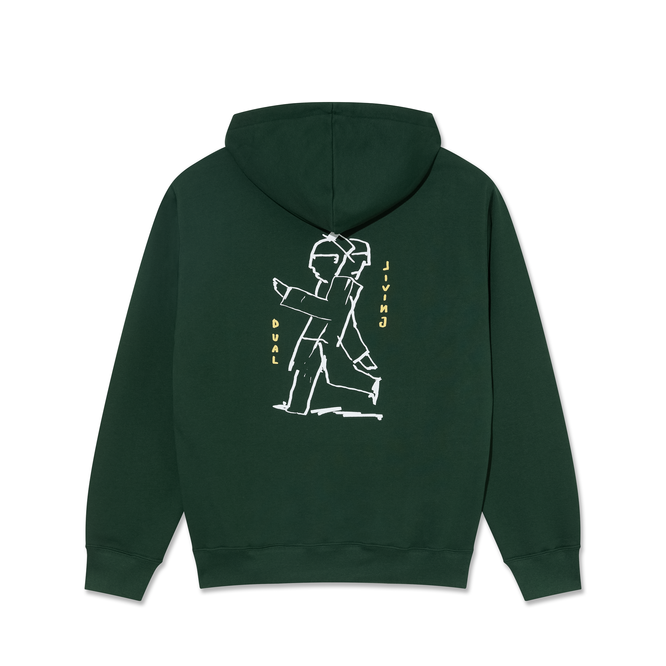 Polar Skate Co. Dual Living Dave Hoodie (Dark Green)