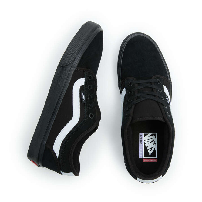 Vans Chukka Low Sidestripe (Black / Black / White)