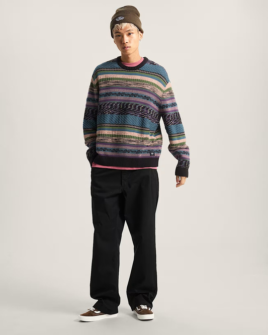 Vans Boyer Crew Sweater (Black / Stargazer)