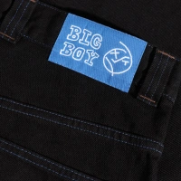 Polar Skate Co. Big Boy Pants (Black / Blue Stitching)