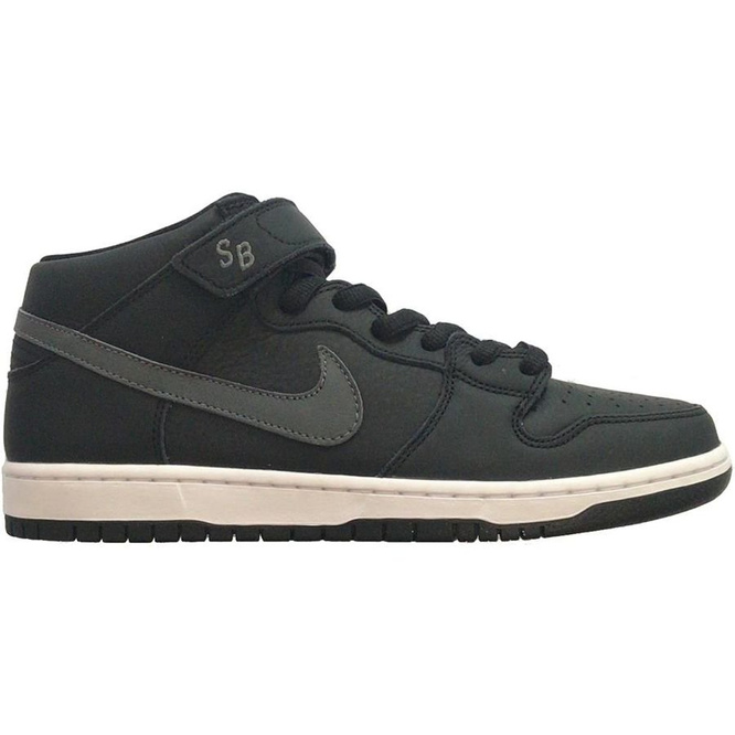 Nike SB Dunk Mid Pro ISO (Black / Dark Grey / Black / White)