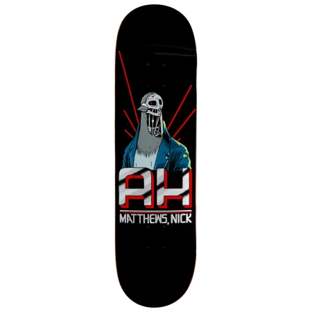 Antihero Skateboards Matthews The Pigeonator (Black) 8.5" x 31.8"