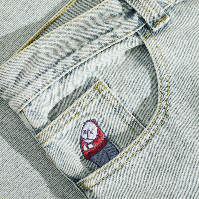 Polar Skate Co. Big Boy Pants OG LOGO (Light Blue)
