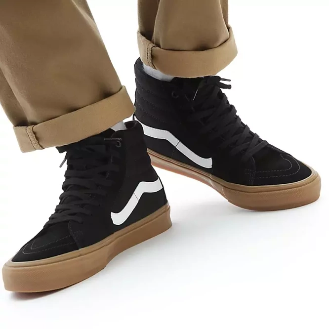 Vans Skate Sk8-Hi (Black/Gum)