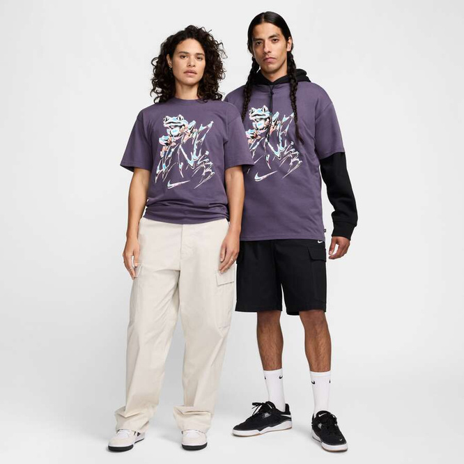 Nike SB Lazy Gawd Max90 Skate Tee (Dark Raisin)