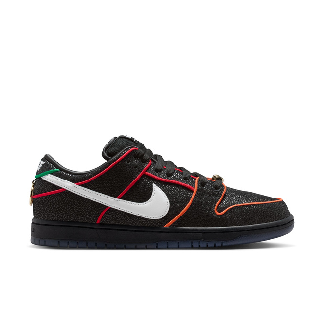 Nike SB x Bronx Girls Skate Dunk Low Pro (Black / White / Challenge Red / Total Orange)