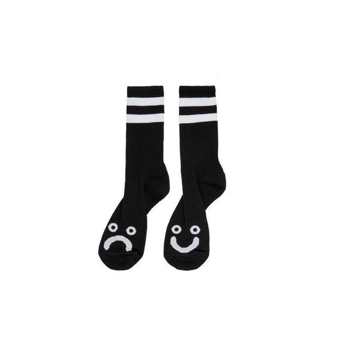 Skarpety Polar Skate Co. Happy Sad Socks (Black)