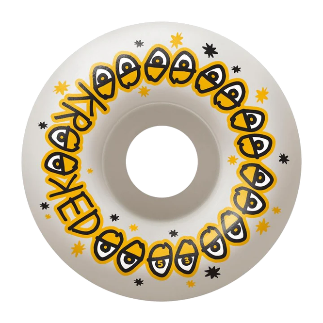 Kompletna Deskorolka Krooked Glow Eyes (Yellow) 8.25"