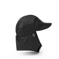 Polar Skate Co. Ripstop Luke Flap Cap (Black)